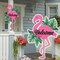 Flamingo Welcome Wood Door Summer Sign Large Hawaiian Decorations Hawaiian Themed Wall Art Hanging Sign